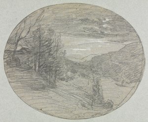 Landscape by Auguste Francois Ravier