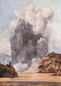 The Black Geyser, New Zealand by Auguste Gerardin
