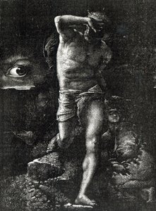 The Conscience or, The Eye Watching Cain, from La Legende des Siecle by Victor Hugo by Auguste Joliet