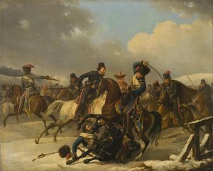 Cossacks Pursued Retreating French Soldiers