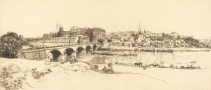 Angers - Panoramic View, 1912 by Auguste Lepere
