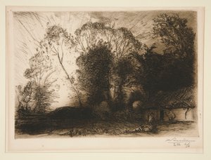 Cottage at Rousseau (Vendee) by Auguste Lepere