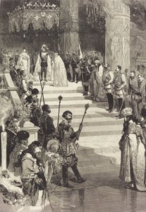 The Coronation of Emperor Alexander III of Russia, May 27, 1883 by Auguste Lepere