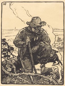 The Beggar of the Countryside by Auguste Lepere