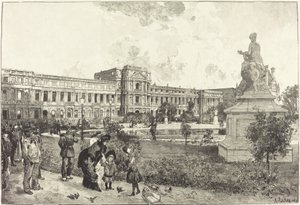 The Ruins of the Palais des Tuilleries Before Their Demolition