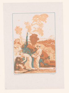Music and Poetry Helping the Artist by Auguste Lepere