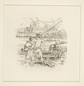 Riverside Party by Auguste Lepere