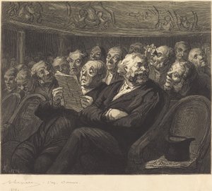 The Orchestra Seats by Auguste Lepère after Honoré Daumier