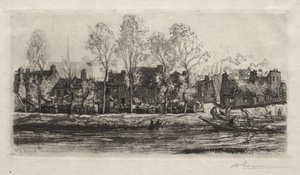 Amiens, the Banks of the Somme by Auguste Louis Lepère