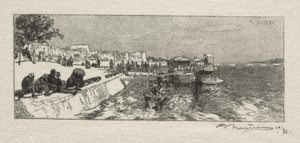 Bercy Pier by Auguste Louis Lepère