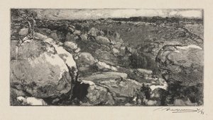 Fontainebleau Forest: The Cirque of Long-Rocher by Auguste Louis Lepère