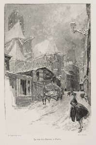 La Rue des Barres, Paris by Auguste Louis Lepère