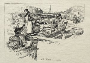 The Apple Market, No. 1 by Auguste Louis Lepère