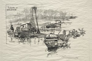 The Point of Billancourt by Auguste Louis Lepère
