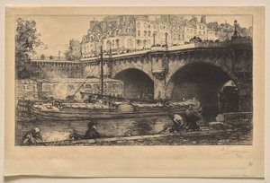 The New Bridge by Auguste Louis Lepère