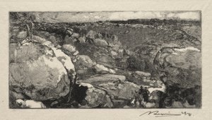 The Circus of Long Rock by Auguste Louis Lepère