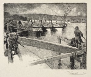 The Boat Garage by Auguste Louis Lepère