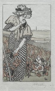 Paris Almanac, 1897: Autumn by Auguste Louis Lepère