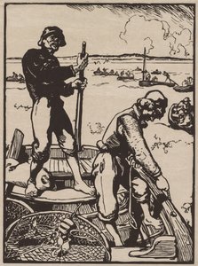 Shrimp Fishermen by Auguste Louis Lepère