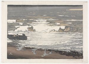 The Breaking Waves, Tide of September 1901 by Auguste Louis Lepère
