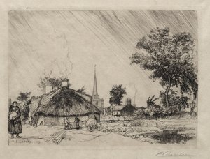 The Shower: St. Jean-de-Monte by Auguste Louis Lepère