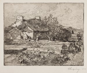 Old Bourrine, House of the Marsh, Vendée by Auguste Louis Lepère