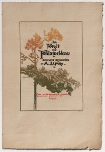 Fontainebleau Forest: Ad for "Fontainebleau Forest" by Auguste Louis Lepère