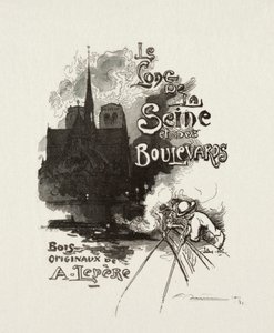 Frontispiece: Le long de la Seine et des Boulevards by Auguste Louis Lepère
