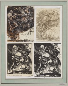 Death and the Passions Descending on Earth by Auguste Louis Lepère