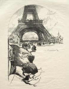 The Eiffel Tower by Auguste Louis Lepère