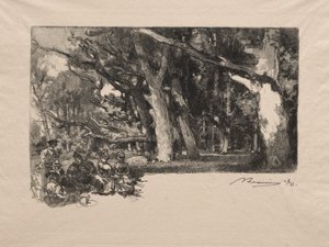 Midi sous bois by Auguste Louis Lepère