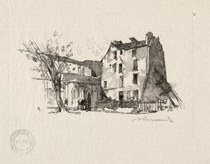 St. Julien le Pauvre: The Presbytery by Auguste Louis Lepère