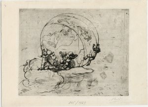Amoretti Guiding the World by Auguste Rodin