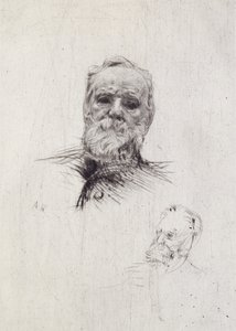 Portrait of Victor Hugo (1802-85) by Auguste Rodin