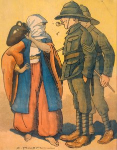 World War I / Middle East / Caricature / La Baionnette by Auguste Roubille
