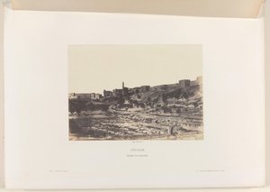 Basin of Birket-es-Soultan outside the old city wall of Jerusalem