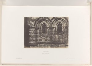 Detail of the Facade of the Church of the Holy Sepulchre, Jerusalem by Auguste Salzmann
