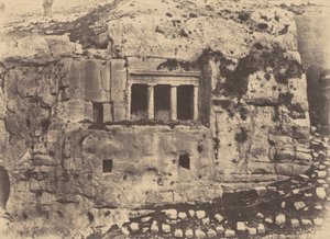 Jerusalem. Valley of Josaphat. Tomb of Saint James by Auguste Salzmann