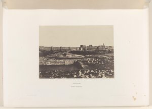 Mamilla Basin Outside the Old City Wall of Jerusalem by Auguste Salzmann