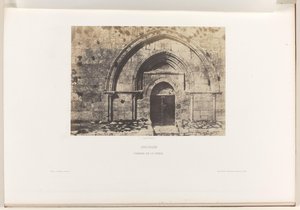 Tomb of the Virgin Mary in Jerusalem (title on object: Jérusalem. Tombeau de la Vierge) by Auguste Salzmann