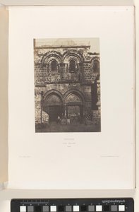 Facade of the Church of the Holy Sepulchre, Jerusalem by Auguste Salzmann