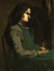 Woman with a Green Apron