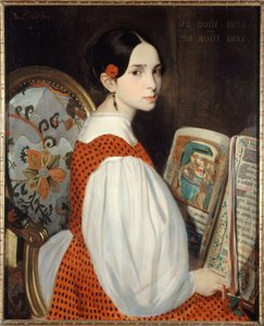Léopoldine with the Book of Hours by Auguste de Chatillon