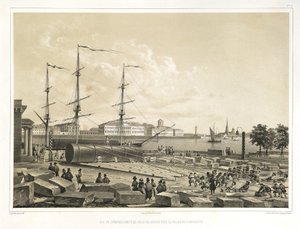 Unloading Two Columns at the Admiralty From: The Construction of the Saint Isaac