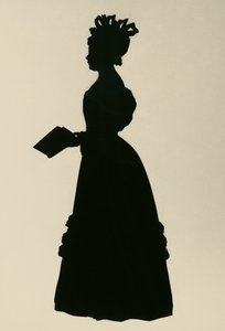 Silhouette of Susan Edmonstone Ferrier, Scottish novelist, ca 1830 by Augustin Amant Constant Fidele Edouart