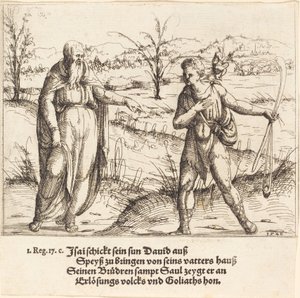 Jesse Sends David to His Brothers and Saul