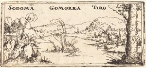 Landscape with Three Burning Cities: Sodom, Gomorrah and Tyrus