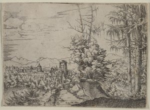 Landscape with Two Pines