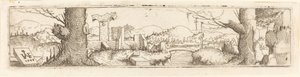 Landscape with a Brook and Ruins