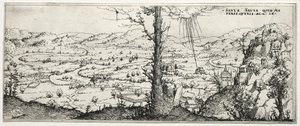 Landscape with the Conversion of Saulus by Augustin Hirschvogel